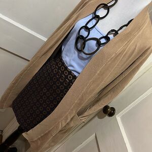 Perfect Tunic Length Camel Cardigan BYdesign Womens size XL